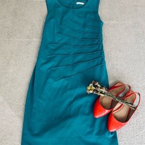Calvin Klein Turquoise Midi Dress